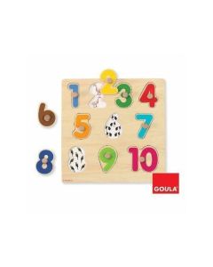 Puzzle en bois 10 pièces - Petit garçon s'habille - GOULA - Scène de vie -  Enfant - 3 ans