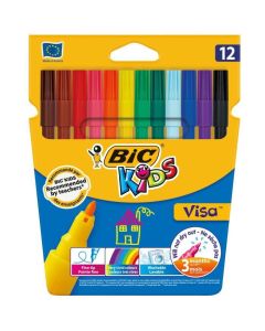 Bic Kids Feutres De Coloriage Visa, Boîte Distributrice De 15 + 3