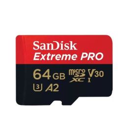 Carte Mémoire SanDisk Extreme Pro microSDXC 64Go Class 10 UHS-I U3 V30  200MB/s A2