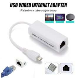Adaptateur Ethernet USB téléphone portable Internet USB Lan éclairs vers  RJ45 double Interface 10/100Mbps USB carte réseau RJ45 pour Ipads 