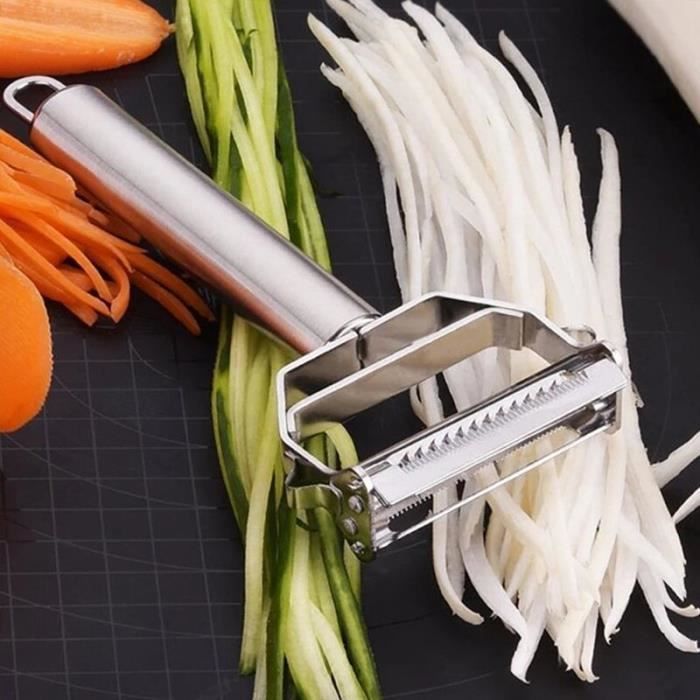 Couteau - Econome,Éplucheur de légumes multifonction en acier