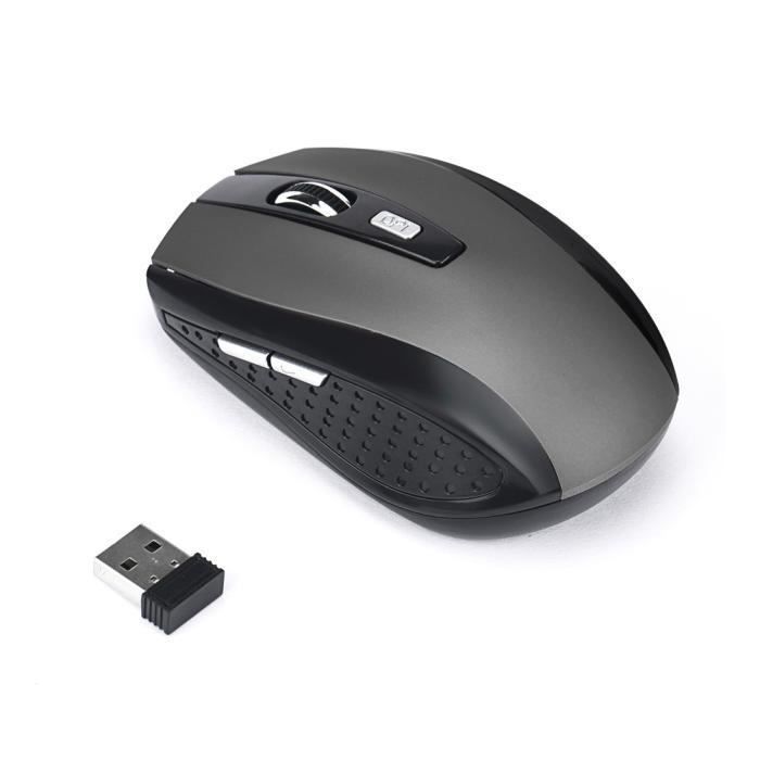 Souris sans fil 2.4 GHz Portable PPT Trackball Air Mouse Souris à commande  au pouce pour PC portable