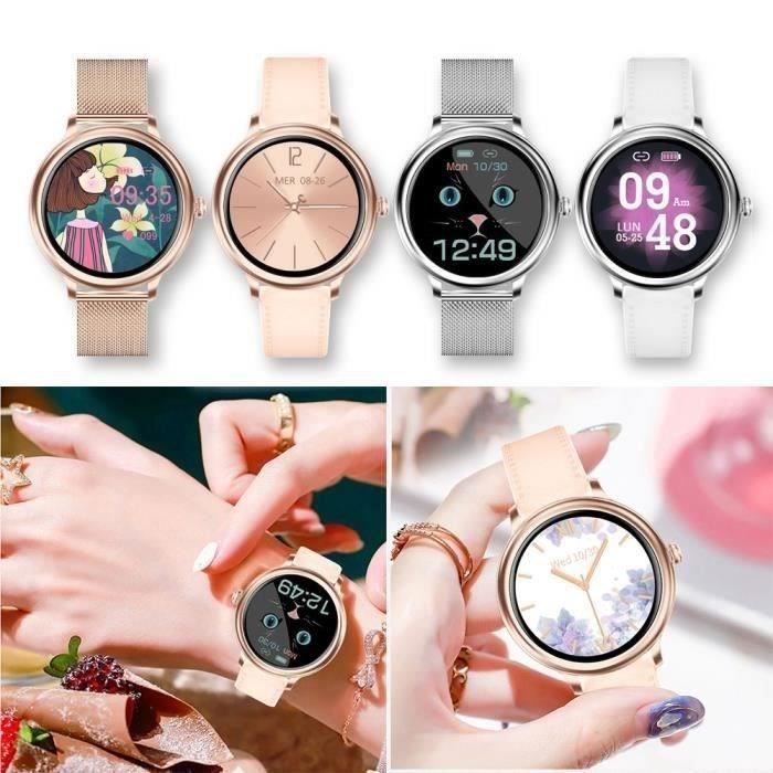Montre Connectée Femme Smartwatch Tactile Bracelet Connecté