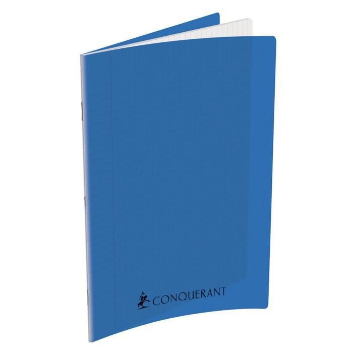 Cahier à couverture plastifiée - format A4 - grand carreau
