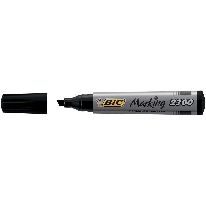 BIC® - Boîte marqueurs BIC® Marking® 2300 x 12 - Encre noire