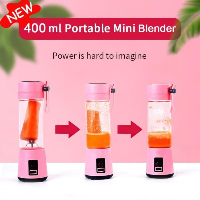 Mini Blender des Smoothies, Presse-agrumes électriques, Mini Mixeur des  Fruits Portable Blender à Smoothie et Milk-shake Multifonctionnelles, 350ml