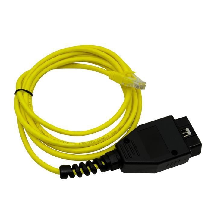 Câble de Diagnostic OBD2 pour BMW, câble d'interface , codage pour données  série F, E-SYS enet cable