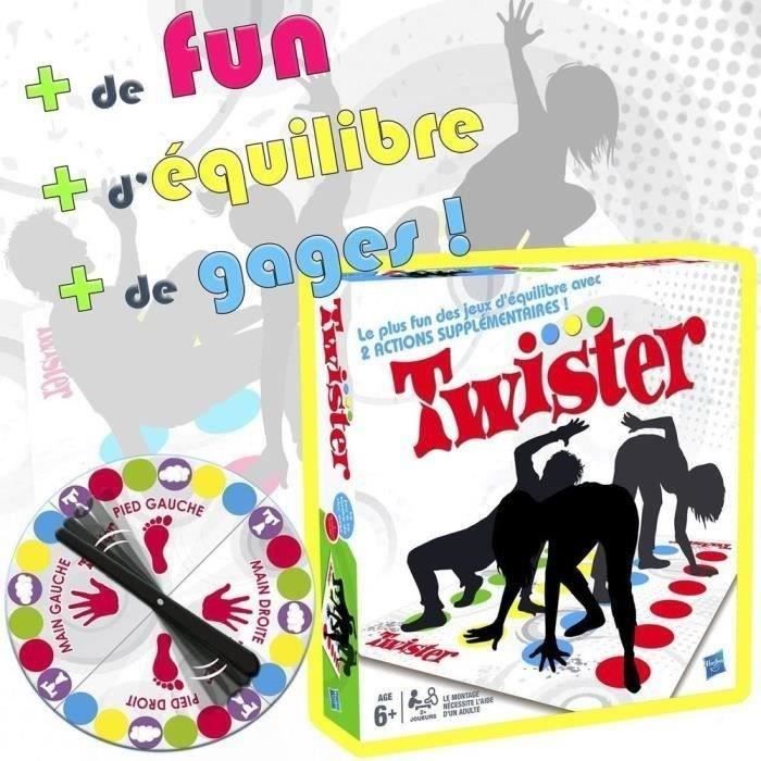 Twister Jeux, Twister Jeu de Societe Enfant, Jeu de Famille, Jeu d