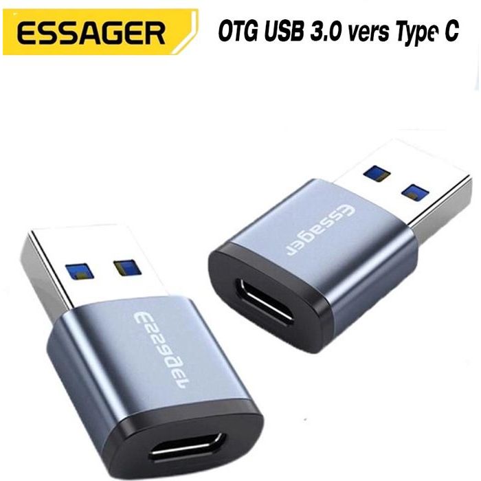 CÂBLE/ADAPTATEUR OTG USB-C VERS USB FEMELLE POUR SAMSUNG XIAOMI GOOGLE  TABLETTE