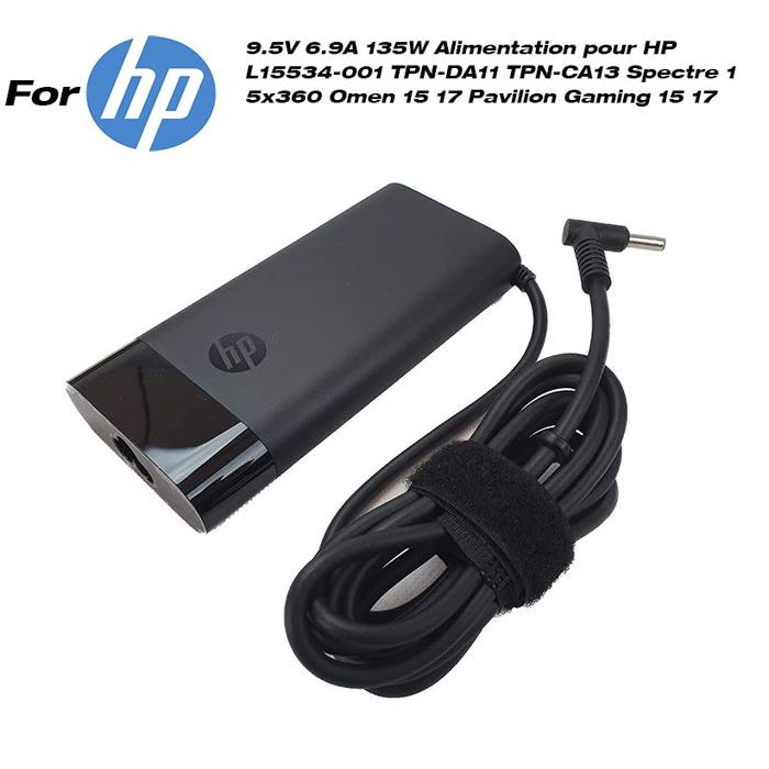 Chargeur de voiture pour ordinateurs portables HP, 19,5V