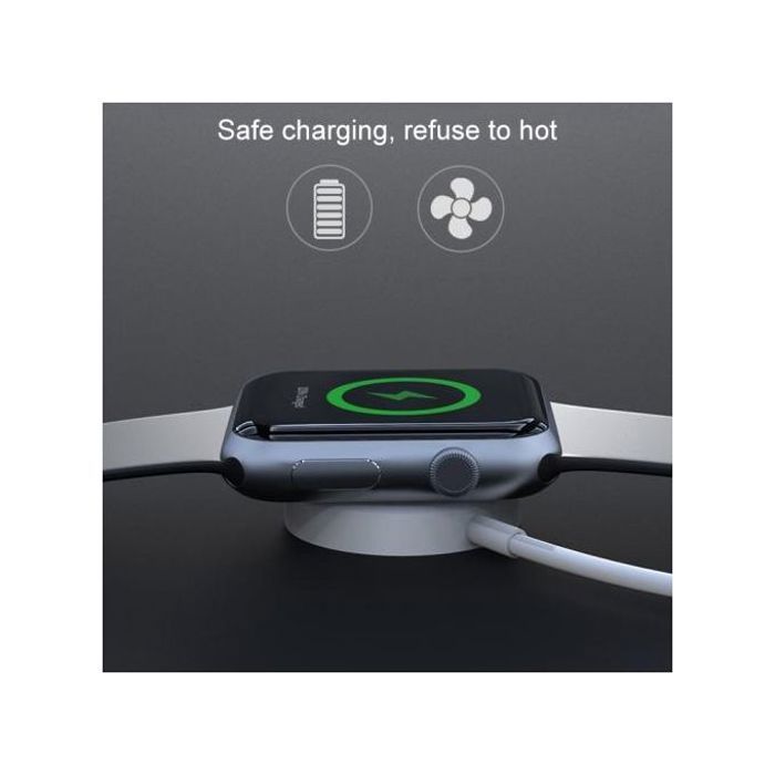 Chargeur magnétique sans fil pour Apple Watch Series 6/5/4/3/2 (blanc)