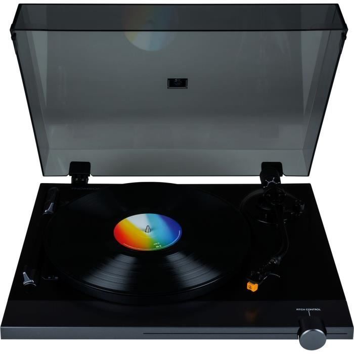 THOMSON TT700 - Platine vinyle premium 33 et 45 tours - Tête de lecture  AT91 Audio Technica - Antiskating 