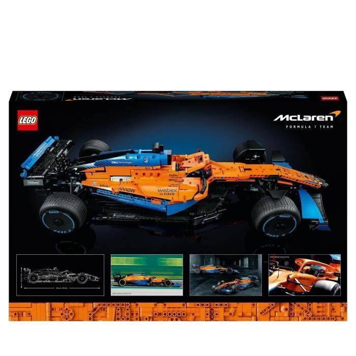 LEGO 42141 Technic La Voiture De Course McLaren Formula 1 2022, Modele  Réduit F1, Kit de Construction, Maquette pour Adultes 