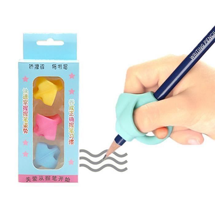 Guide Doigts Ecriture Pencil Grips pour Crayon Aide écriture Enfant Aide  Ergonomique à l'écriture pour Les droitiers et Les gauchers (8 Pcs) 
