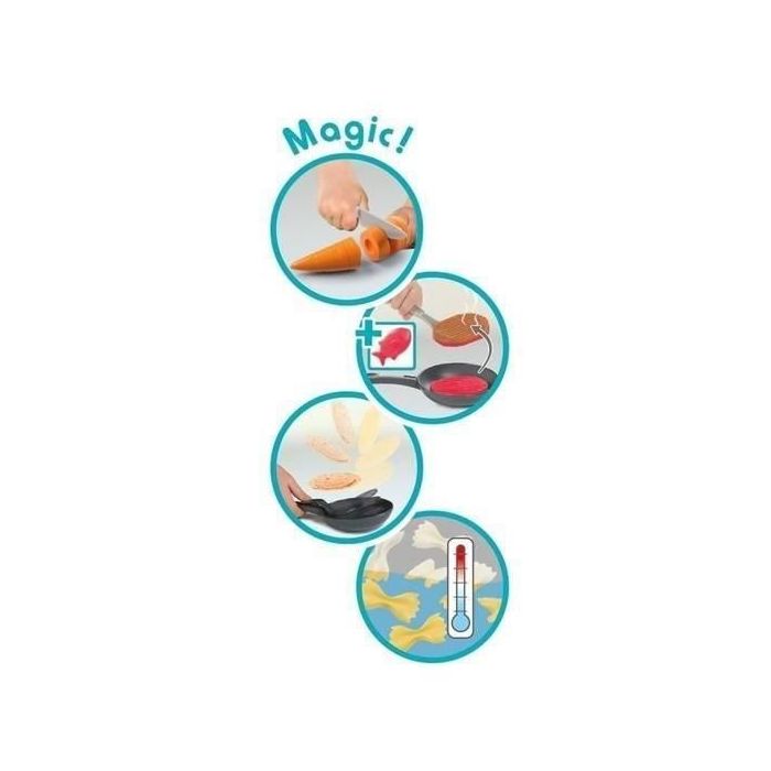 SMOBY - Cuisine Evolutive enfant - 40 Accessoires - Magic Bubble - Pâtes  Termosensible sur marjanemall aux meilleurs prix au Maroc