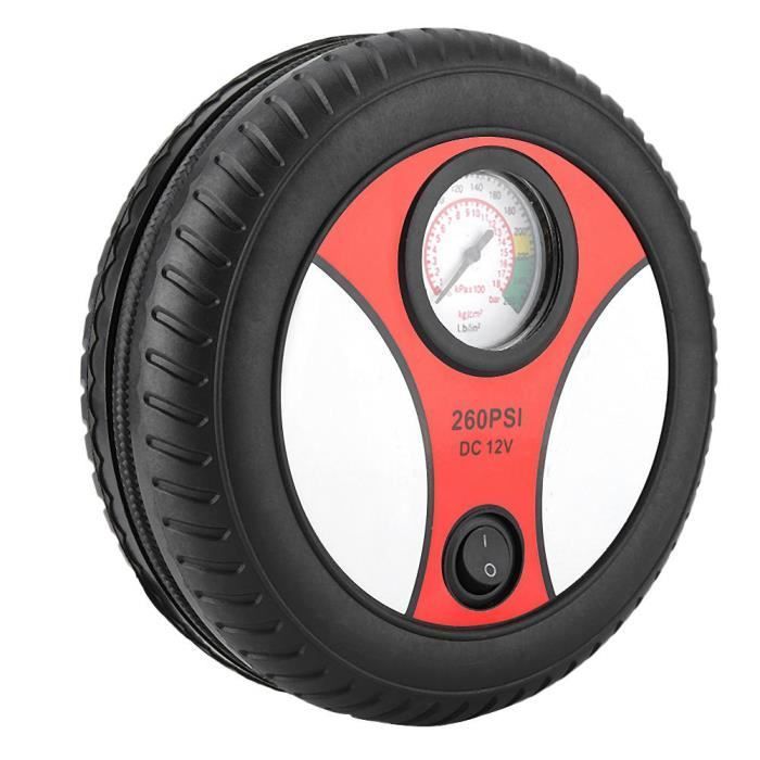 Pompe de gonflage de pneu portable sans fil, compresseur de pneu de voiture  portable, gonfleur de pneu intelligent avec manomètre numérique et lumière  LED, pompe à air pour pneus de vélo de