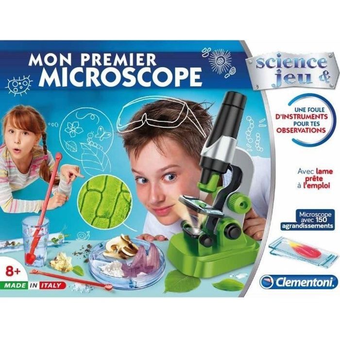 Ensemble de jouets de microscope portable, expérience scientifique