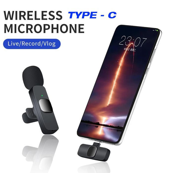 Microphone Lavalier sans fil, compatible iPhone et Android, pour une  diffusion en direct sur , Facebook