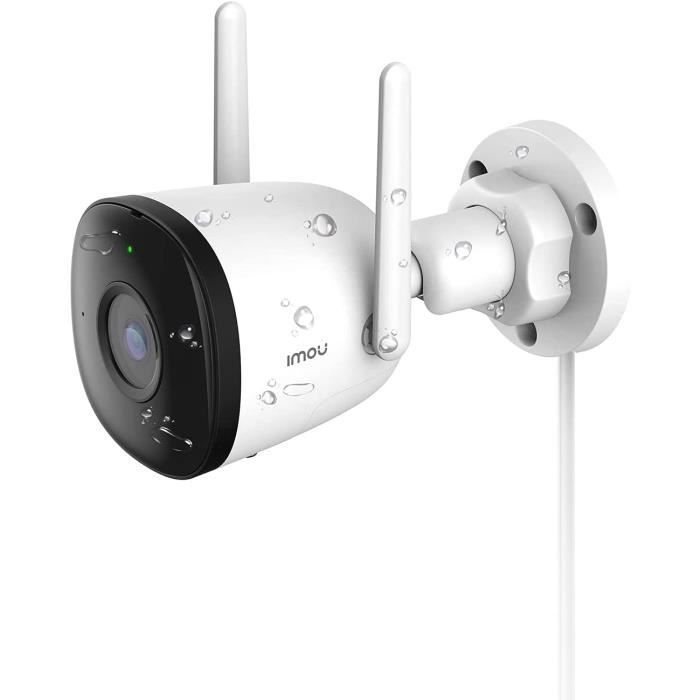 Troisième Oeil Sécurité Tunisie - Caméra de Surveillance WiFi Exterieur Imou,  1080P IP Camera WiFi Exterieur de Sécurité avec 30M Vision Nocturne, IP67  étanche, Micro Intégré, Détection de Mouvement, Compatible Alexa Google