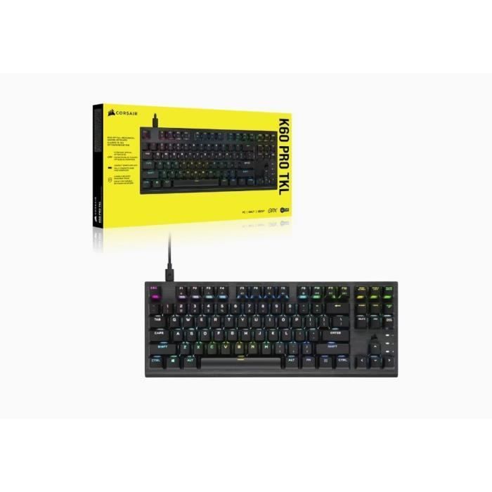 Corsair - Clavier Gaming optique-mécanique - AZERTY - CORSAIR