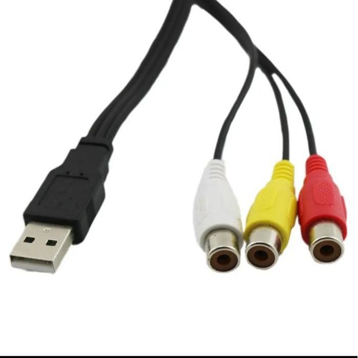 Double RCA mâle à femelle USB un adaptateur Composite Rallonge de câble de  données audio et vidéo - Chine Le port USB pour câble RCA, adaptateur USB  vers RCA