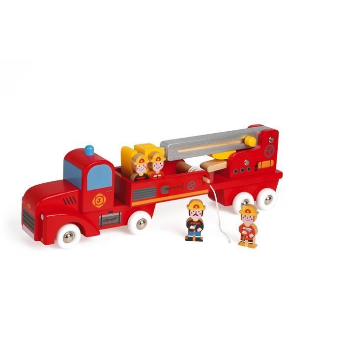 Jouet en bois Camion de Pompiers Brico'Kids Janod