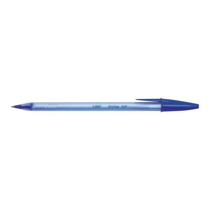 STYLO BILLE BIC CRISTAL SOFT ROUGE – Ma Papeterie Discount