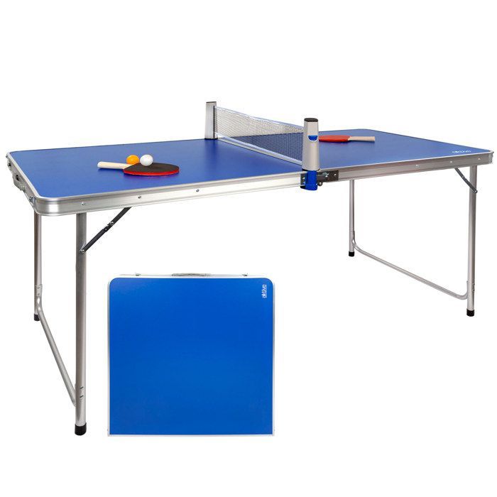 WIN.MAX Table de Ping Pong Pliable Tennis de Table Pliante 9 Pieds