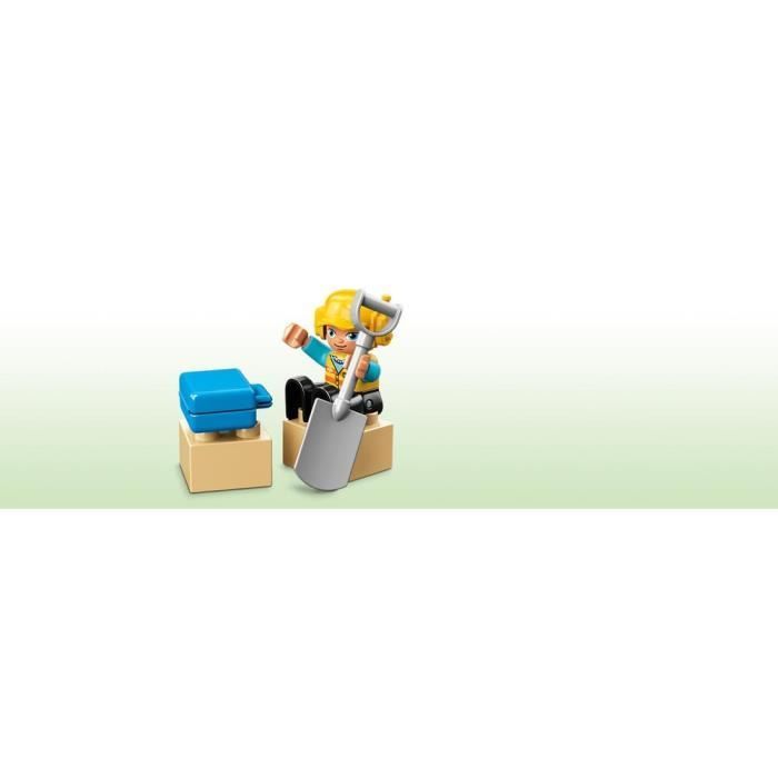 LEGO® 10872 DUPLO Town Les Rails Et Le Pont Du Train, jouet pour enfants 2-5  ans, Jeu De Construction Avec Klaxon en Brique Sonore gris - Lego