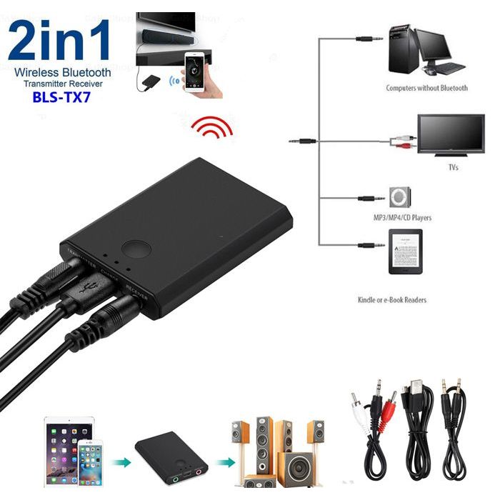 Transmetteur et récepteur Bluetooth sans fil A2dp Home Tv Adaptateur audio  stéréo