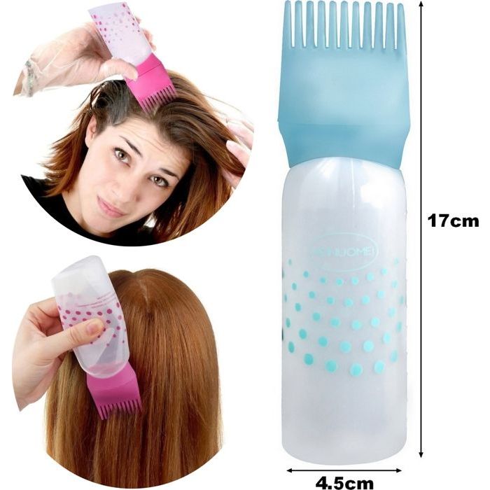 Brosse pour Bouteille de Teinture pour Cheveux, Flacon Applicateur